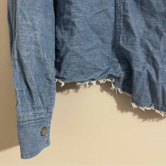 cloth & stone women’s corduroy button down shirt medium - Picture 11 of 11